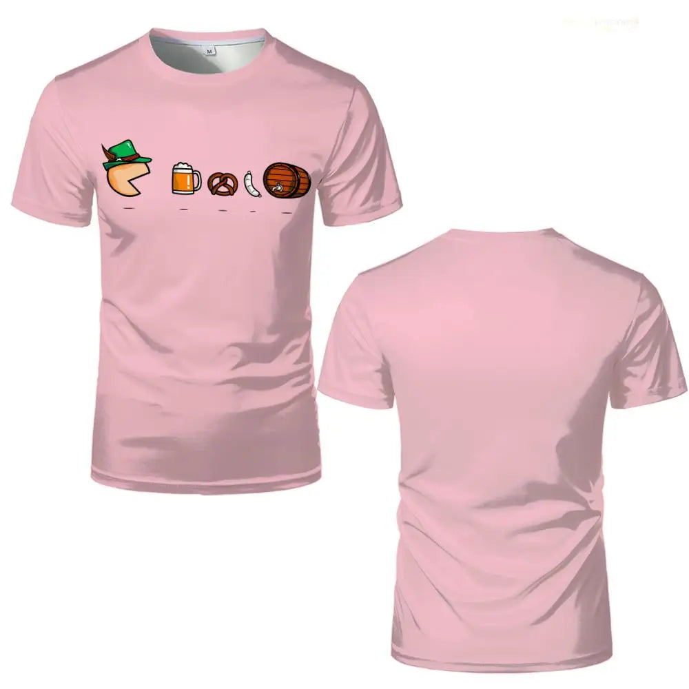 Oktoberfest-t-shirt med tecknat motiv – GaudiShirt Oktoberfest 2026