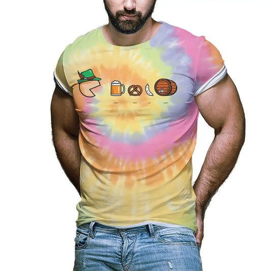 Oktoberfest-t-shirt med tecknat motiv – GaudiShirt Oktoberfest 2026