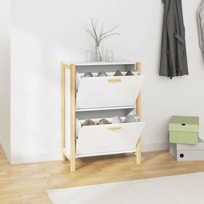 Smala skoskåp för hallen med dörrar 57,5 × 33 × 80 cm – TidyStep