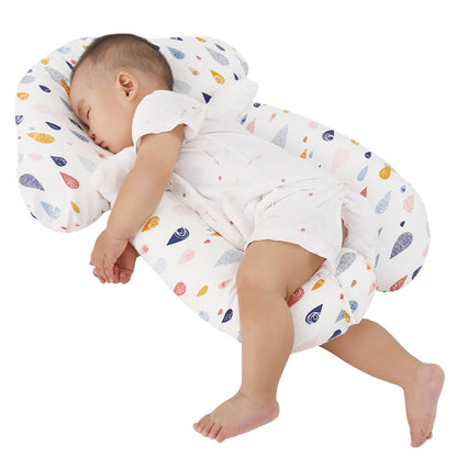 Ergonomisk babykudde i bomull för säker och bekväm sömn