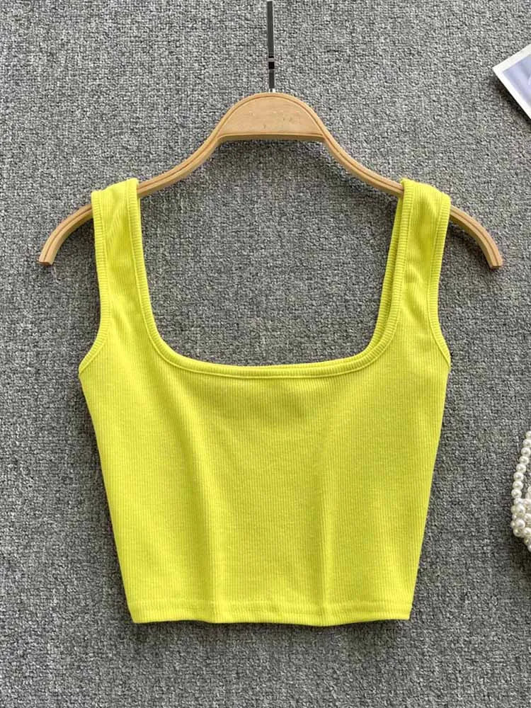 Rugglös Crop-Top i enfärgad färg – Zayra