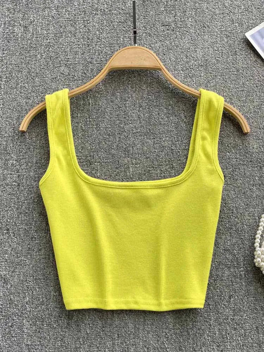 Rugglös Crop-Top i enfärgad färg – Zayra