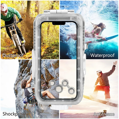 Vattentätt dykfodral för iPhone med skydd ner till 40 m och pekskärmsstyrning – AquaShield