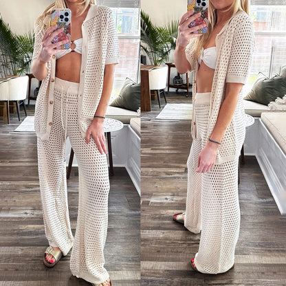 Luftigt & stiligt sommarsätt med cut-outs och långa byxor för damer – Liora