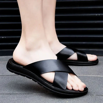 Italienska herrskinnslip-on skor – Lorenzo