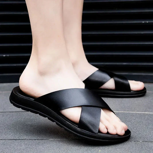 Italienska herrskinnslip-on skor – Lorenzo