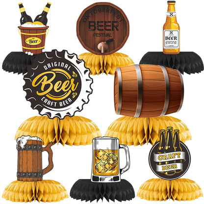 Paket med ölmotiverade bordsdekorationer (3×9-set) – Festbord Oktoberfest 2026