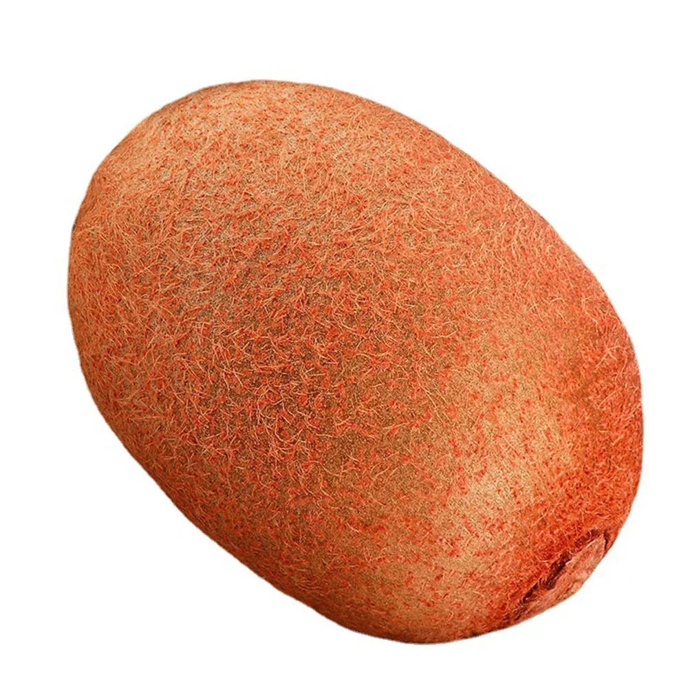 Kiwifrucht Kissen, realistische Simulation, braun, weiches Plüschmaterial, Dekoration.