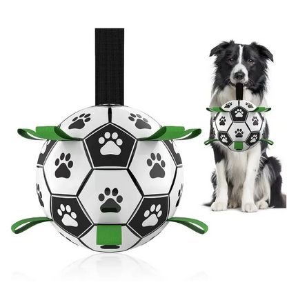 Hållbar hundsportboll med handtag – TugBounce