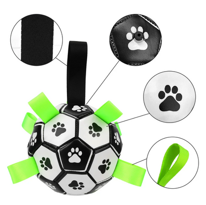 Hållbar hundsportboll med handtag – TugBounce