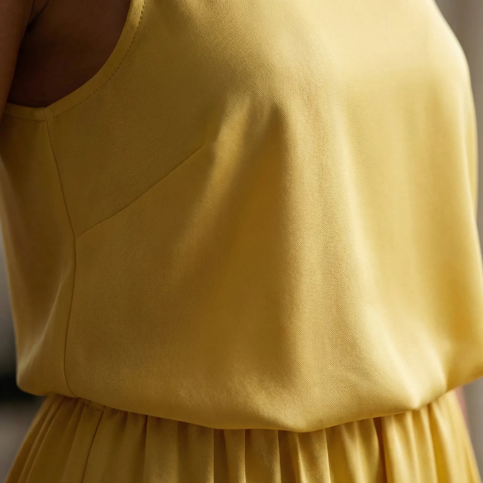 Sleeveless Maxi Dress With Side Split - Vickie