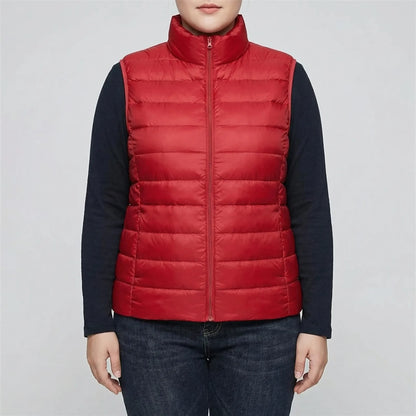Sleeveless Slim Fit Puffer Vest - Brooke