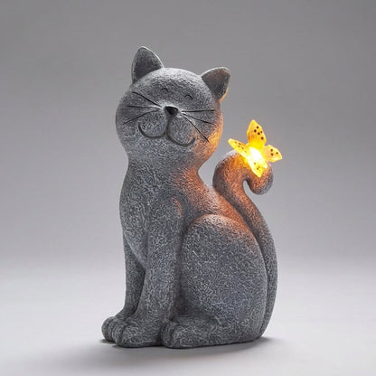 Solar Powered Garden Statue -  Glimmerpaws