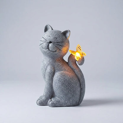 Solar Powered Garden Statue -  Glimmerpaws