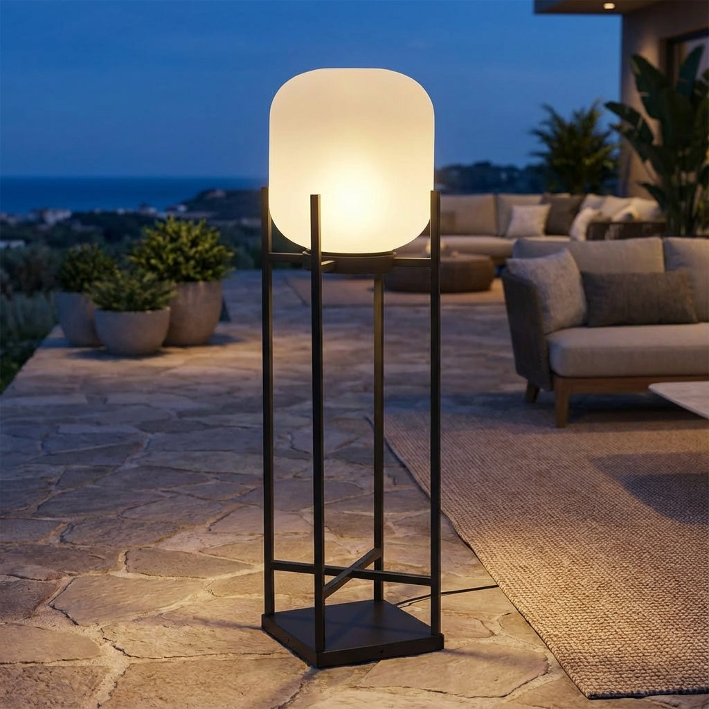 Solar Powered Lantern Floor Lamp -  Lumenaryx
