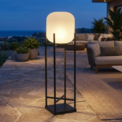 Solar Powered Lantern Floor Lamp -  Lumenaryx