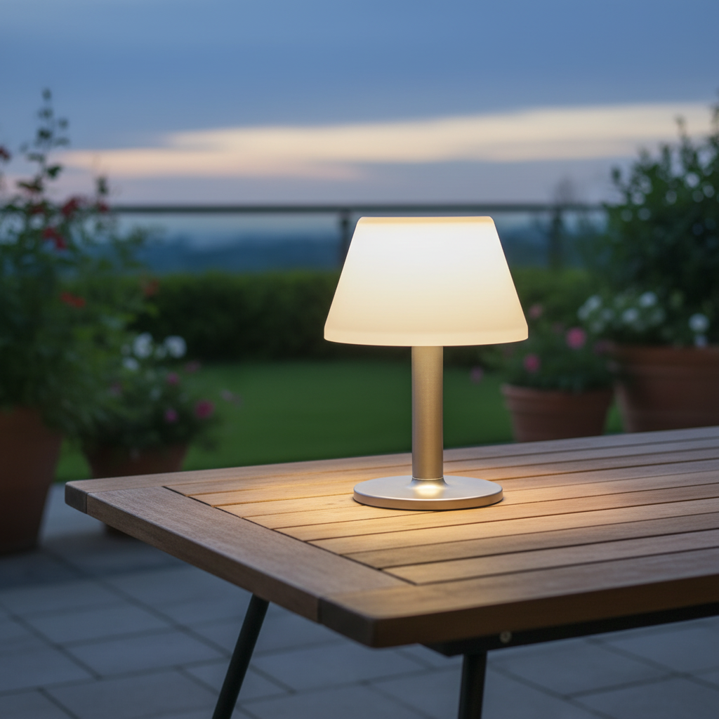 Solargetriebene Tischlaterne - GlowGarden