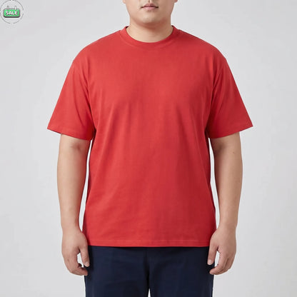Solid Color Fitted Crew Neck Tee - Jeff