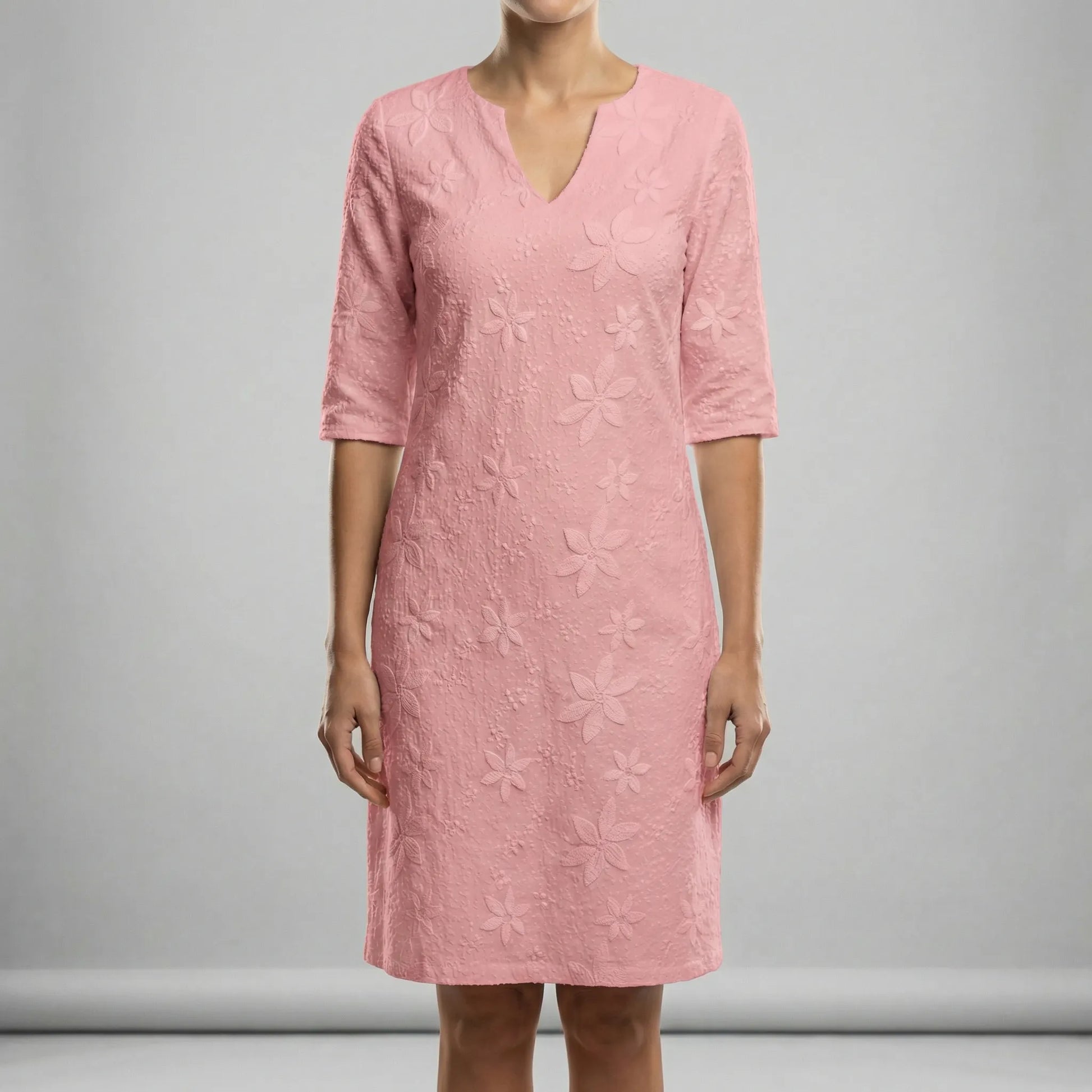 Sommerkleid Mit V-Ausschnitt Und Lockerem Schnitt - Ilayda