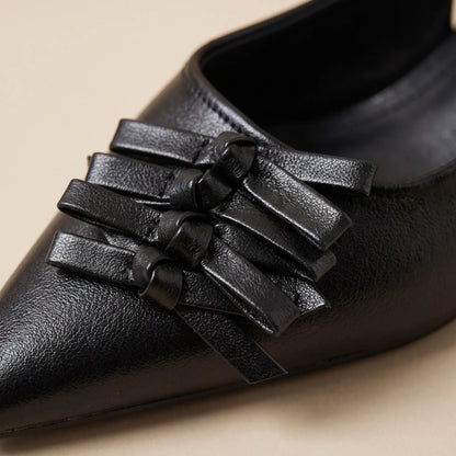 Spetsiga Slingback-Skor Med Låg Klack - Kristina