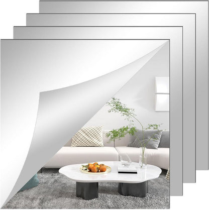 Self-Adhesive Mirror Film | Shatterproof & Trimmable | Crystal Clear 10