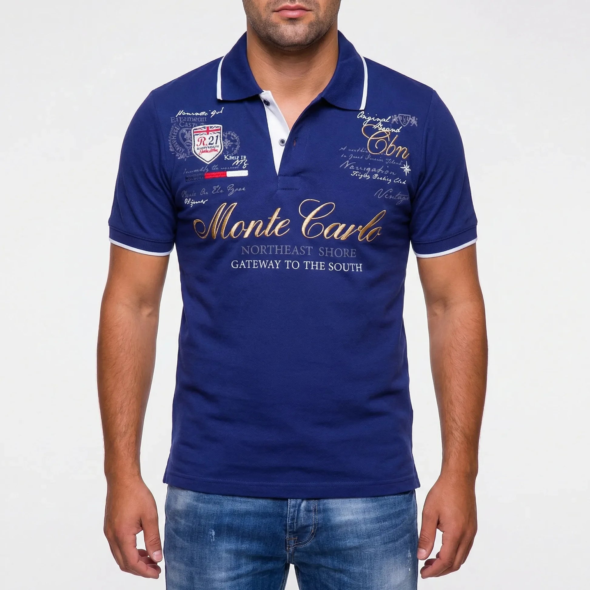 Sportief-Elegante Polo Met Kraag - Blake