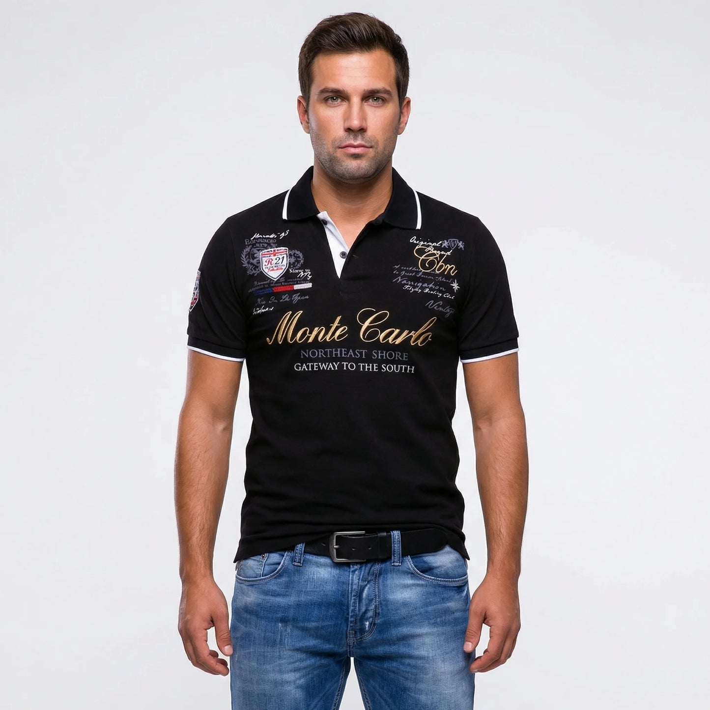 Sportief-Elegante Polo Met Kraag - Blake