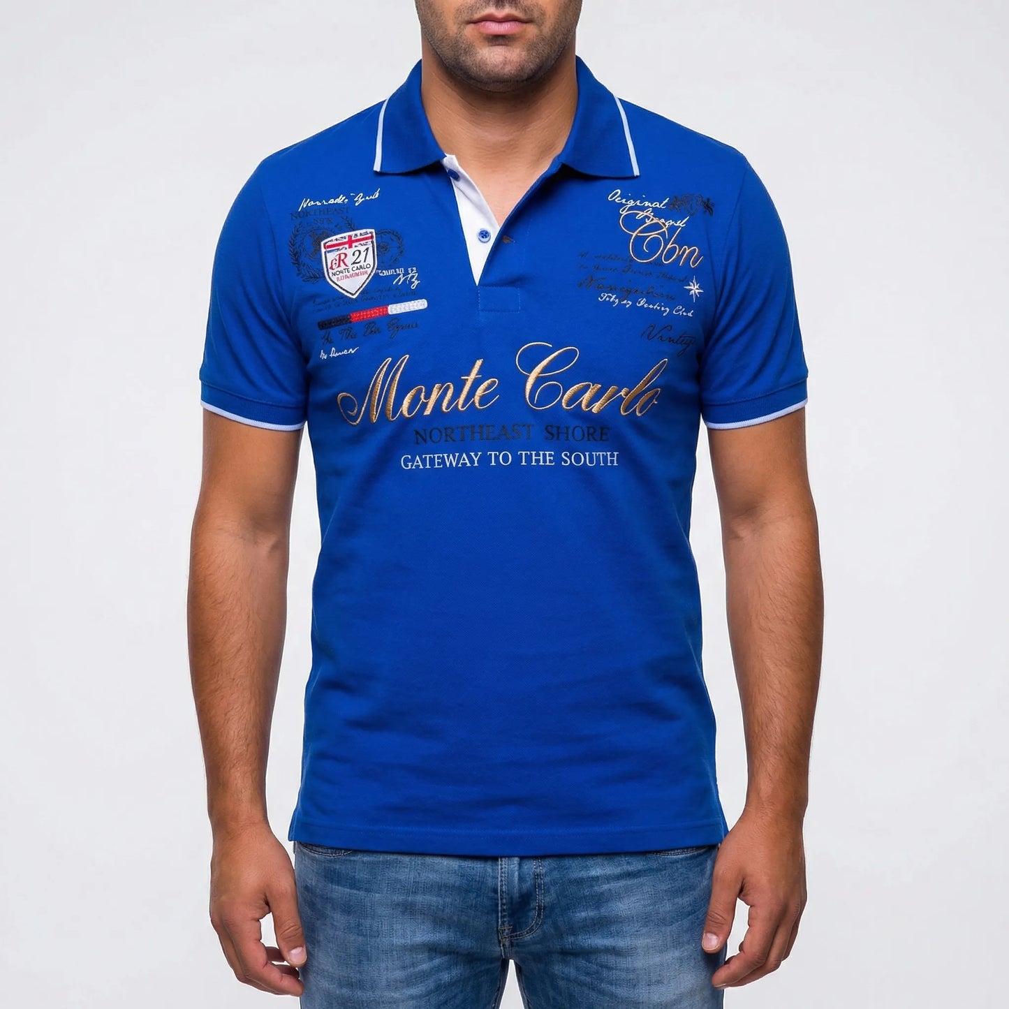 Sportief-Elegante Polo Met Kraag - Blake