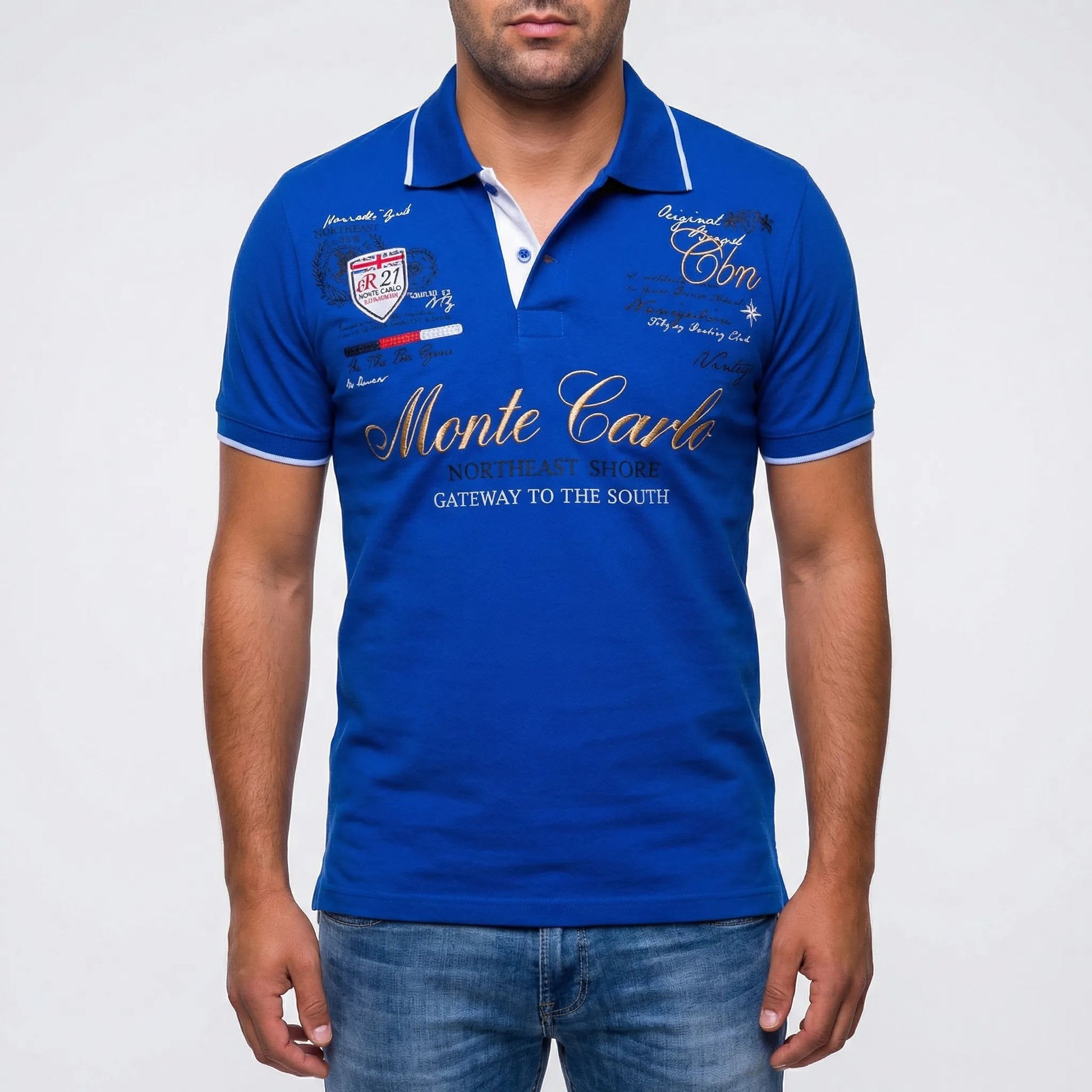 Sportief-Elegante Polo Met Kraag - Blake