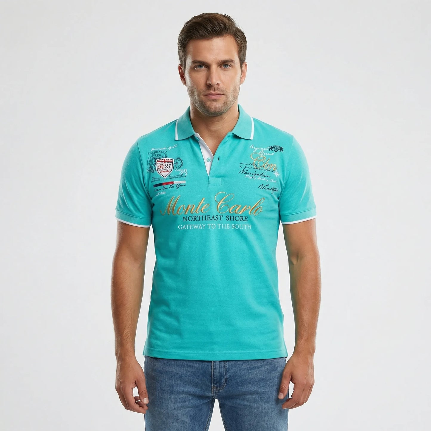 Sportief-Elegante Polo Met Kraag - Blake