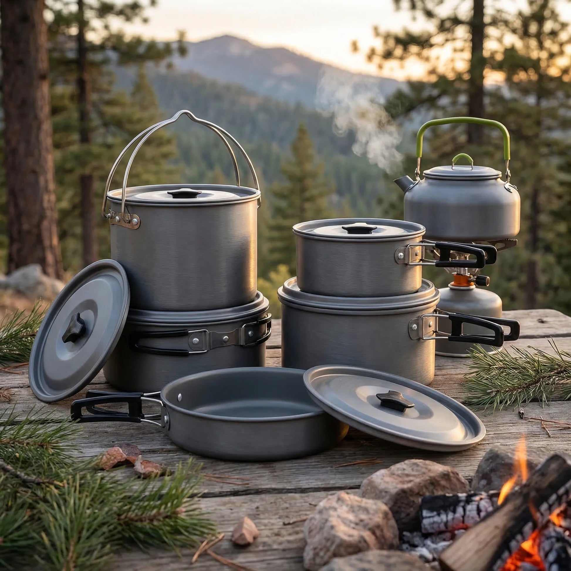 Stackable Outdoor Cookware Set -  Campouri