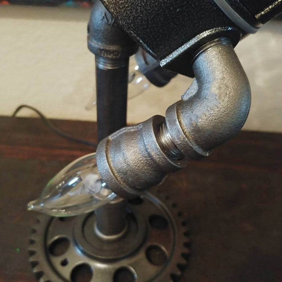 Steampunk Rocket Table Lamp - Aetherock