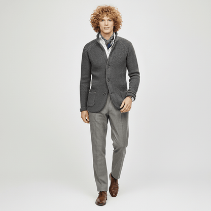 Strukturierter Strickjacke Mit Langen Ärmeln - Lennox