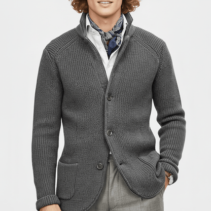Strukturierter Strickjacke Mit Langen Ärmeln - Lennox