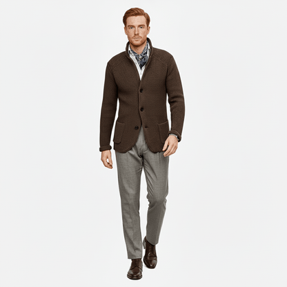 Strukturierter Strickjacke Mit Langen Ärmeln - Lennox