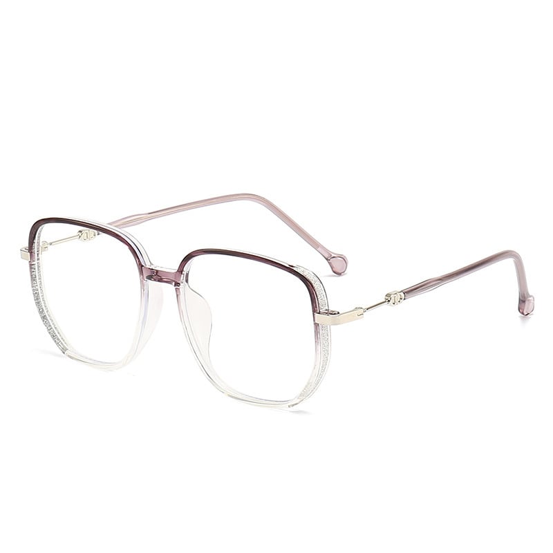 Stylische Anti-Blaulicht Lesebrille, transparentes Gestell, quadratische Form, Unisex.