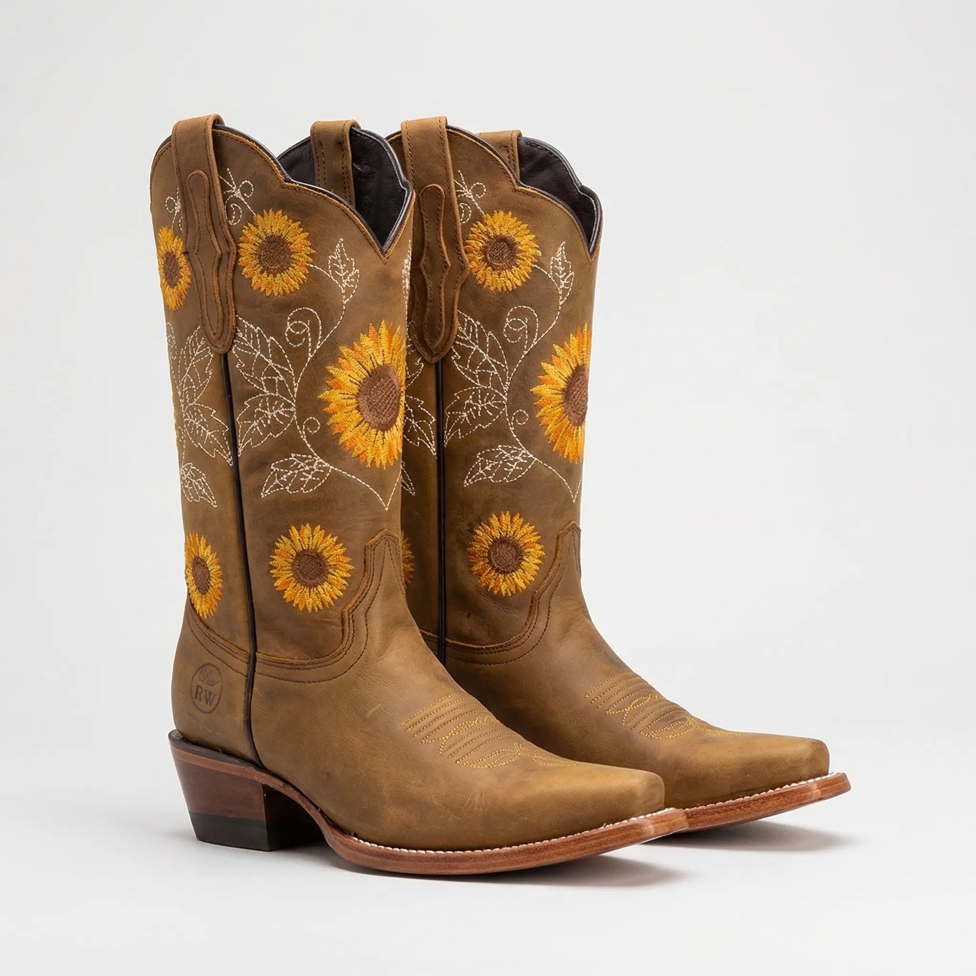 Sunflower Embroidered Western Cowboy Boot - Yvette