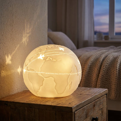 Table Lamp With Globe Motif -  Aerolume