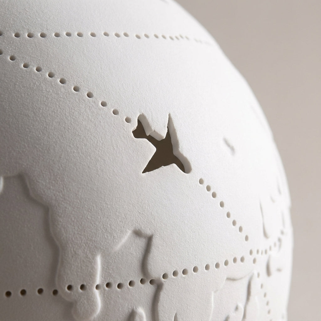 Table Lamp With Globe Motif -  Aerolume