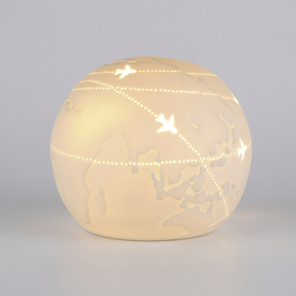 Table Lamp With Globe Motif -  Aerolume