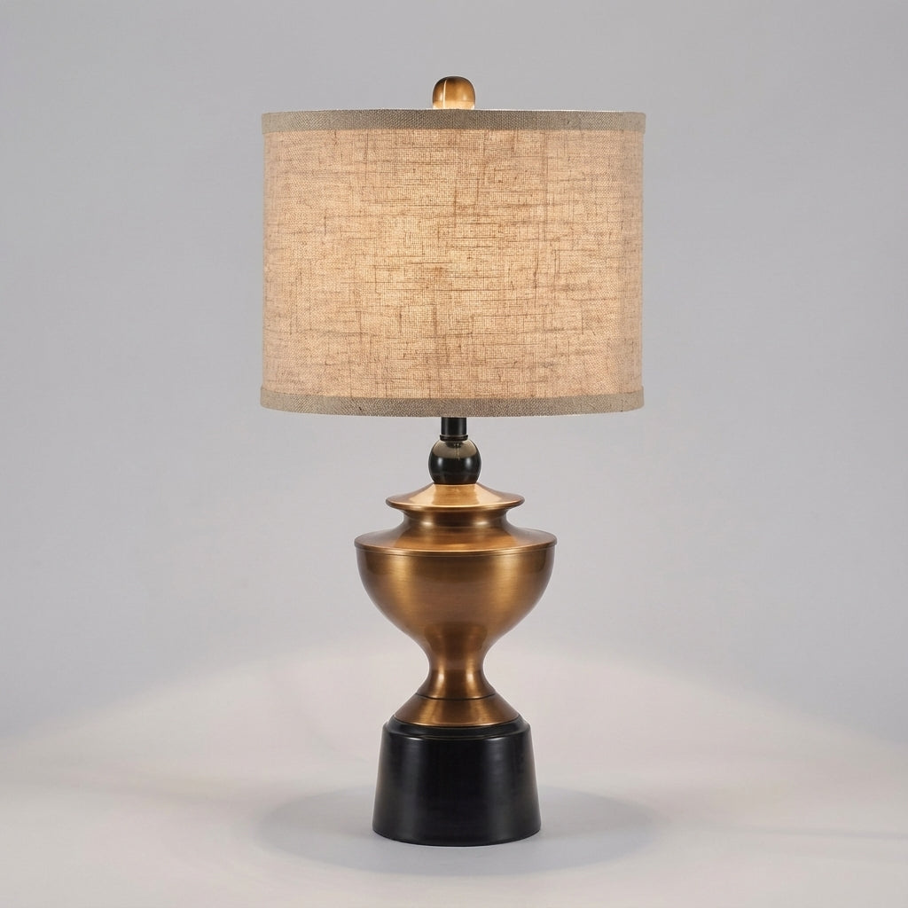 Table Lamp With Warm Shade -  Glenova