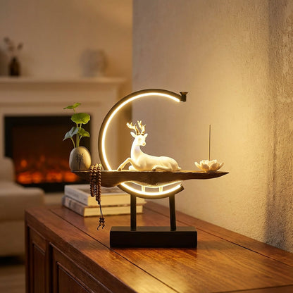 Tabletop Decorative Lamp Sculpture - Lunareve