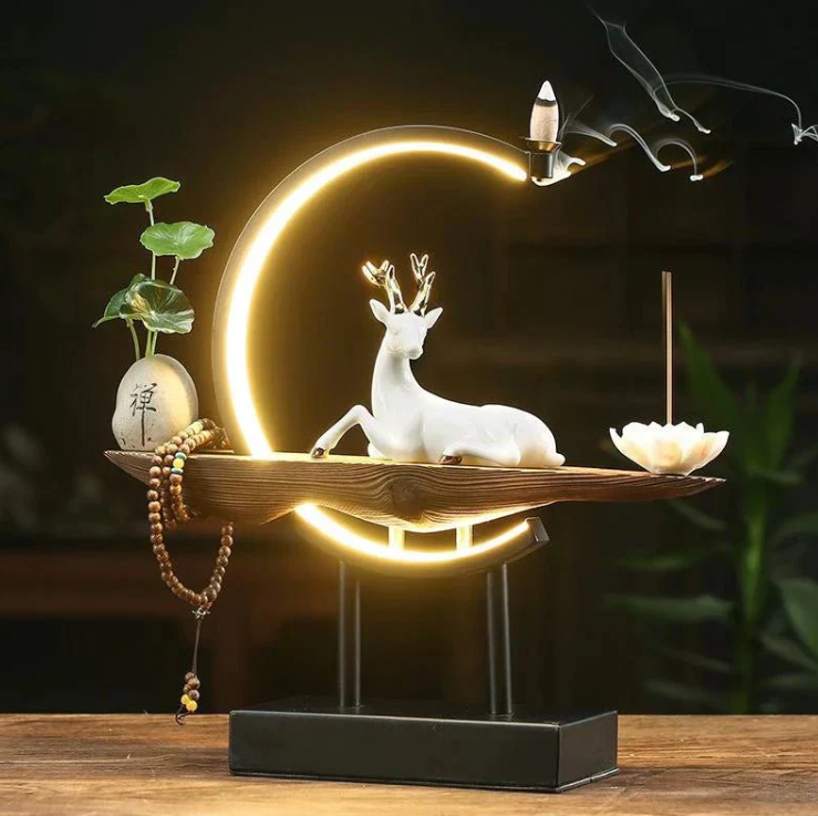 Tabletop Decorative Lamp Sculpture - Lunareve