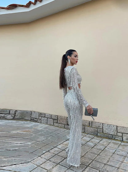 Glamorösa paljett-set för damer – Celina