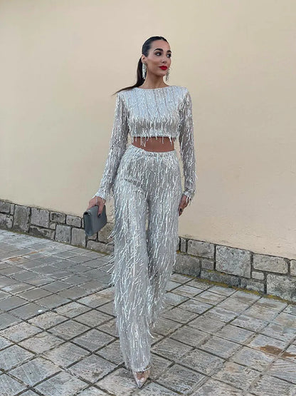 Glamorösa paljett-set för damer – Celina