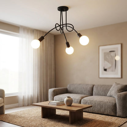 Three Arm Chandelier Fixture -  Asterlyn