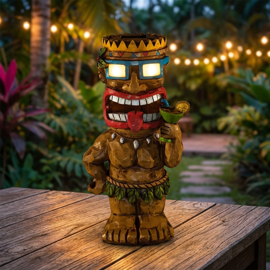 Tiki Inspired Outdoor Lamp -  LuminTiki