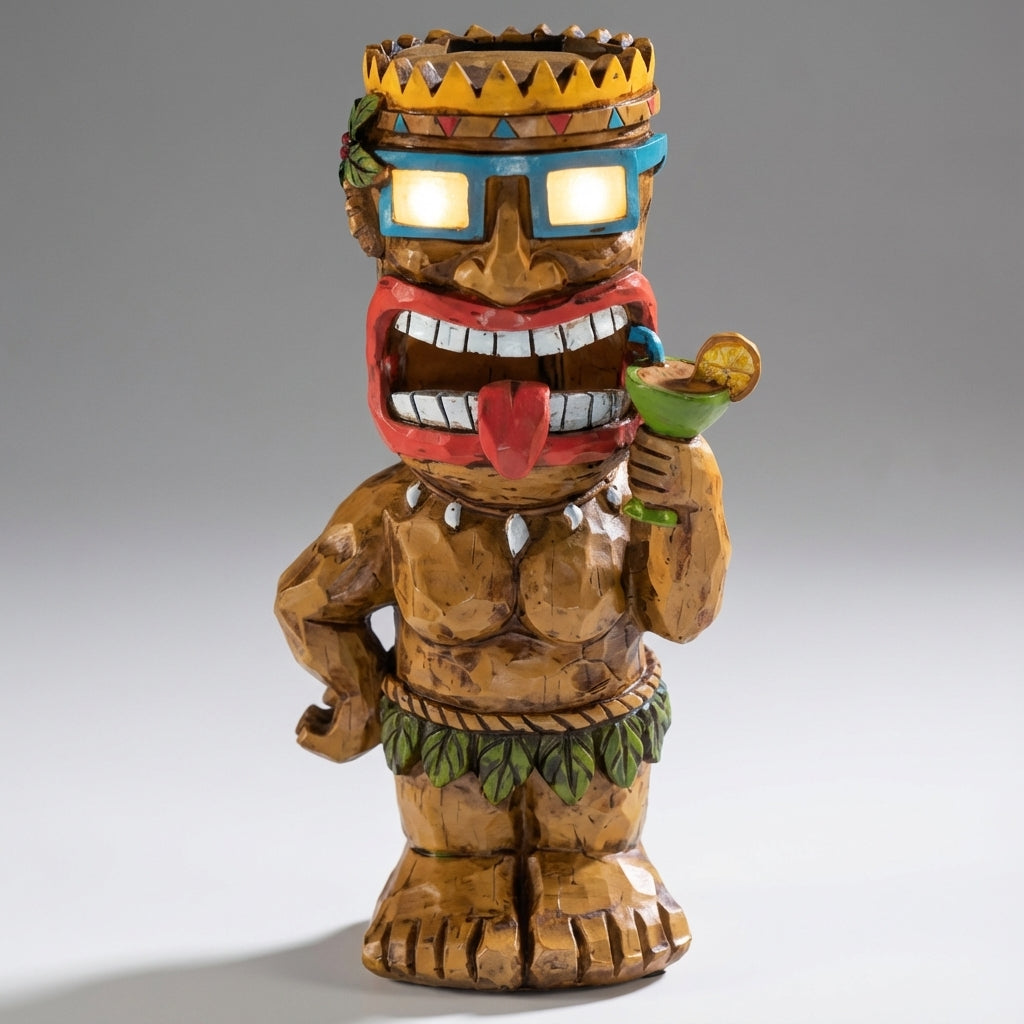 Tiki Inspired Outdoor Lamp -  LuminTiki