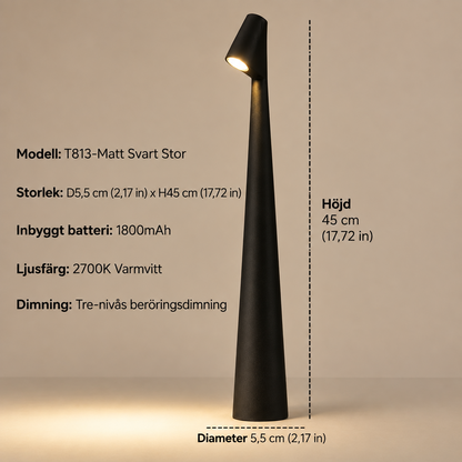 Cordless Designer LED Table Lamp with 3-Level Touch Dimming 18