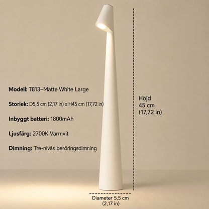 Cordless Designer LED Table Lamp with 3-Level Touch Dimming 22